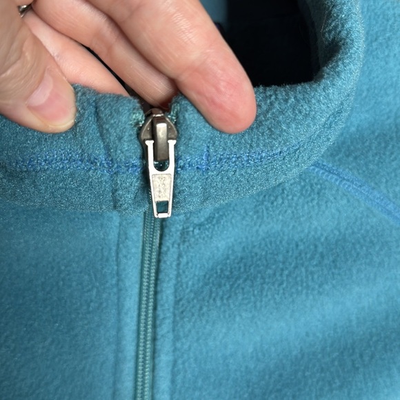 Patagonia Synchilla Turquoise Blue Fleece Vest Size Large Full Zip - Picture 5 of 10